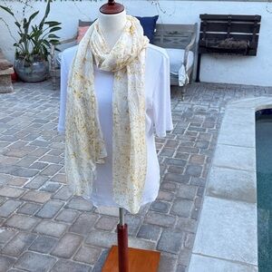 Eileen Fisher Marigold Natural-Dyed Silk Scarf